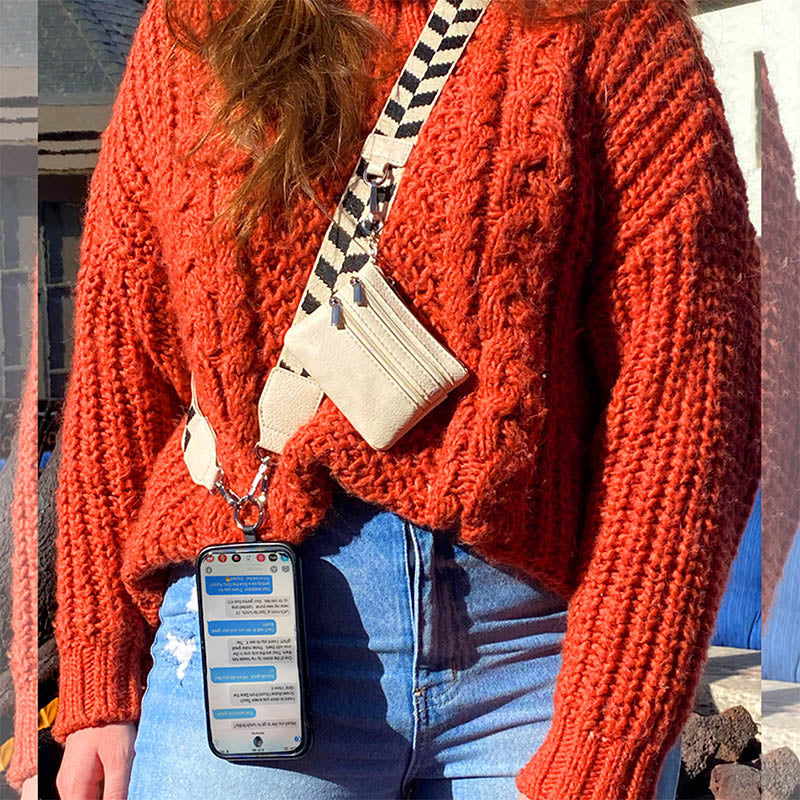 Clip and Go Strap for Phone with Wallet Crossbody
