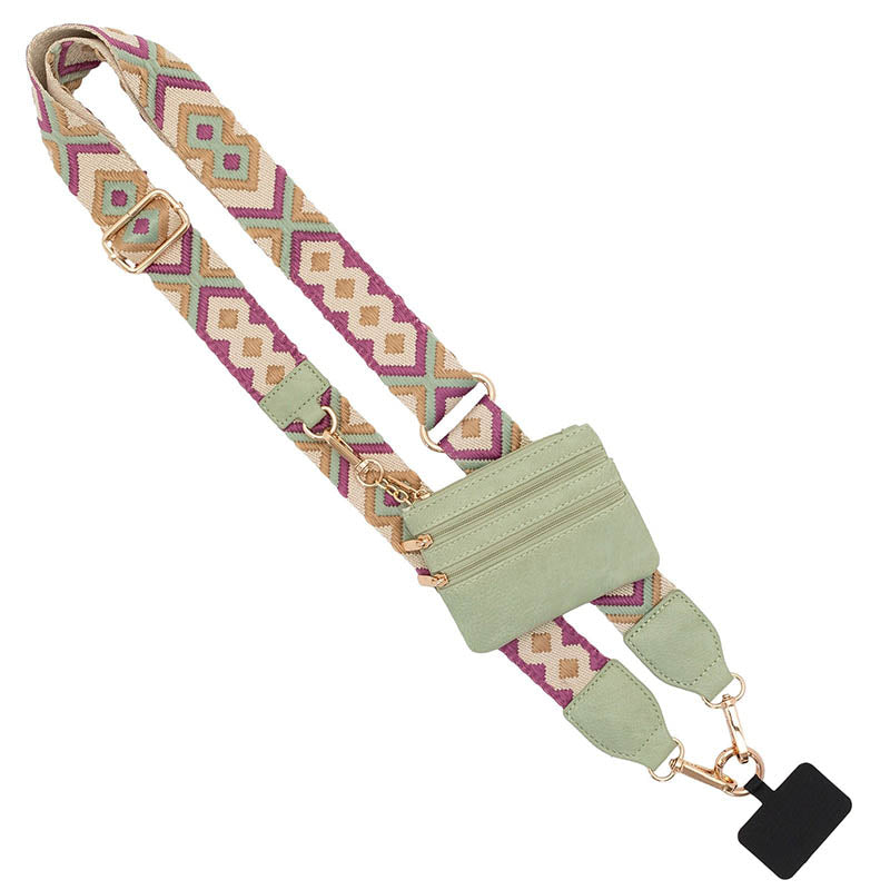 Clip and Go Strap for Phone with Wallet Crossbody