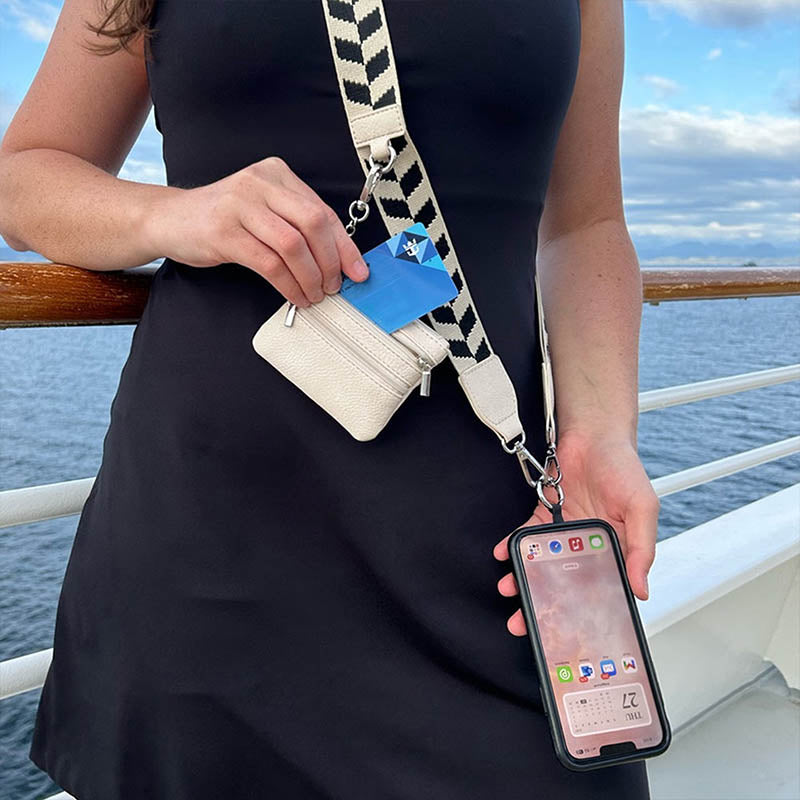 Clip and Go Phone Strap with Wallet Crossbody Clip and Go Phone Strap with Wallet Crossbody