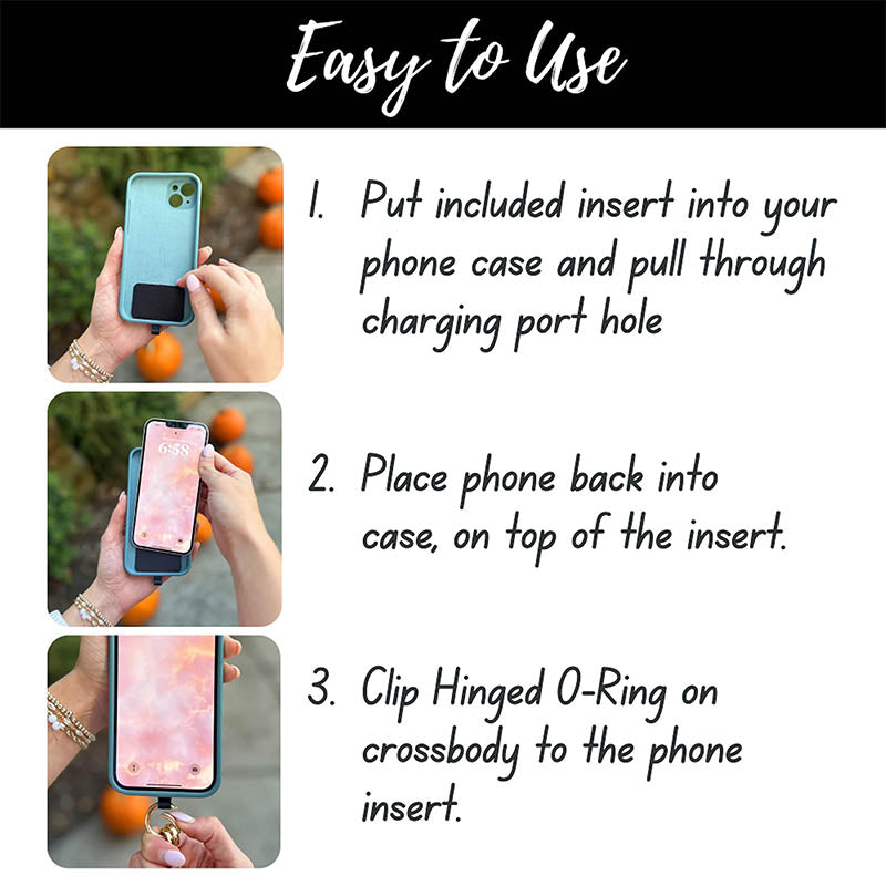 Clip and Go Strap for Phone with Wallet Crossbody