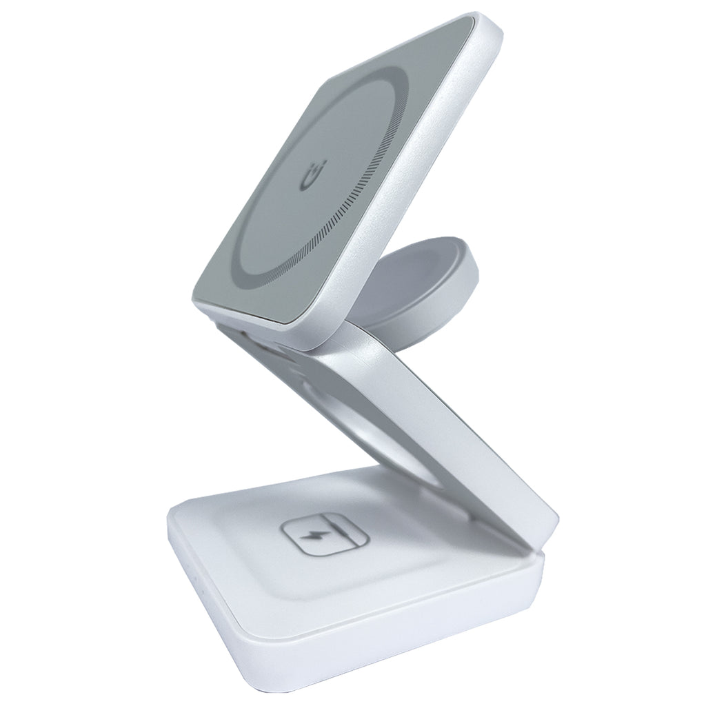 Foldable Magnetic Charger 3 in 1 Charging Station for iPhone