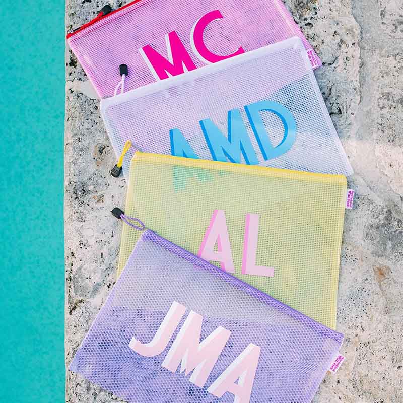 Custom Monogram Pool Bag | Personalized Bachelorette & Beach Essentials