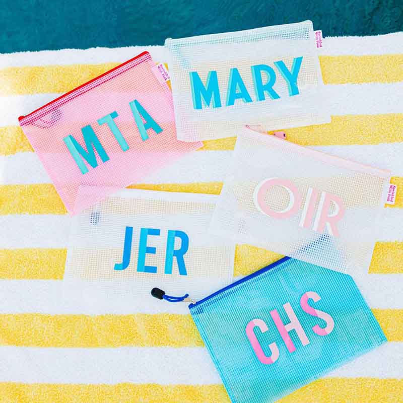 Custom Monogram Pool Bag | Personalized Bachelorette & Beach Essentials