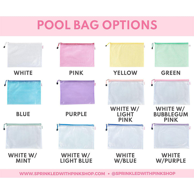 Custom Monogram Pool Bag | Personalized Bachelorette & Beach Essentials