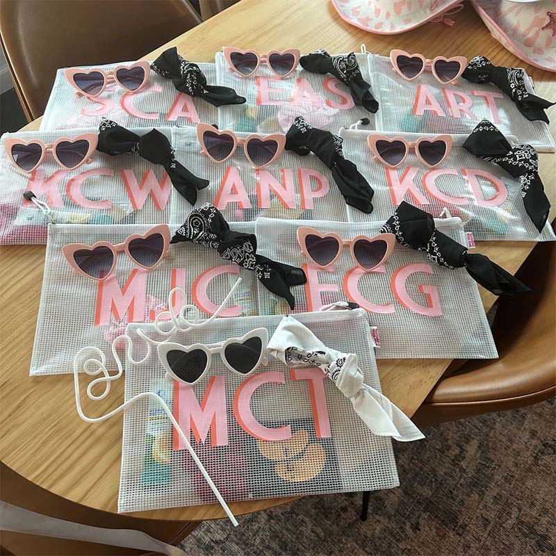 Custom Monogram Pool Bag | Personalized Bachelorette & Beach Essentials