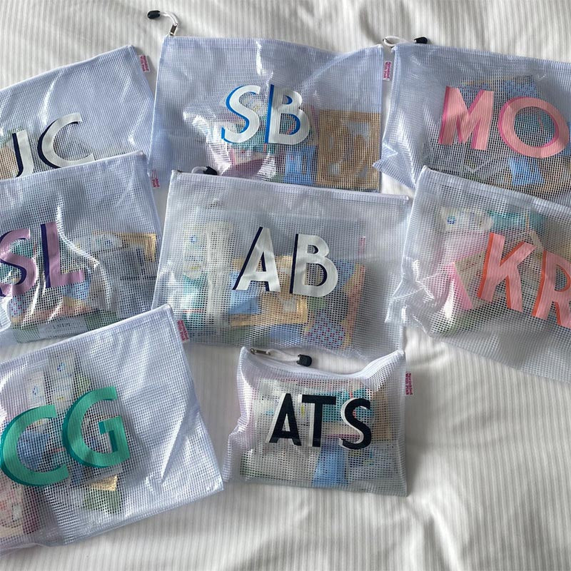 Custom Monogram Pool Bag | Personalized Bachelorette & Beach Essentials