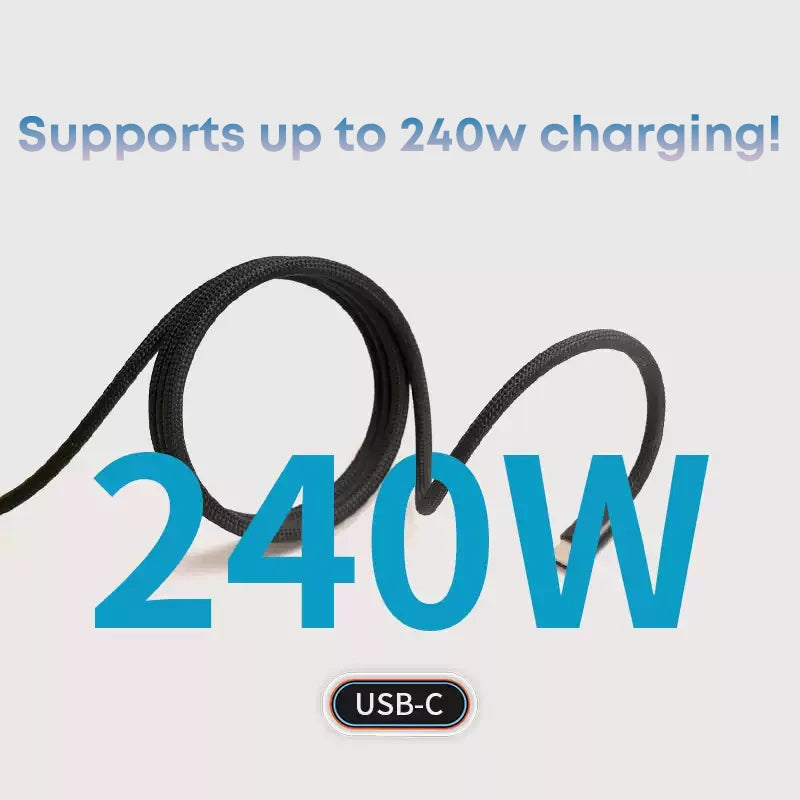 60W USB C to C Fast Charging Cable 3-Pack 6FT | PD3.0 & QC4.0 Certified | Compatible with iPhone 15/16, MacBook, Samsung Galaxy