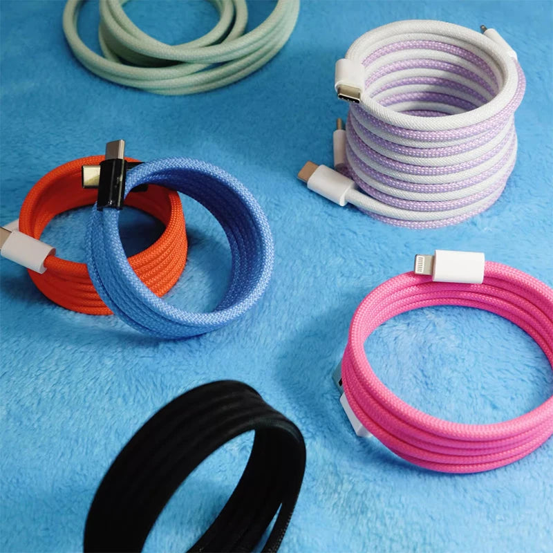 60W USB C to C Fast Charging Cable 3-Pack 6FT | PD3.0 & QC4.0 Certified | Compatible with iPhone 15/16, MacBook, Samsung Galaxy