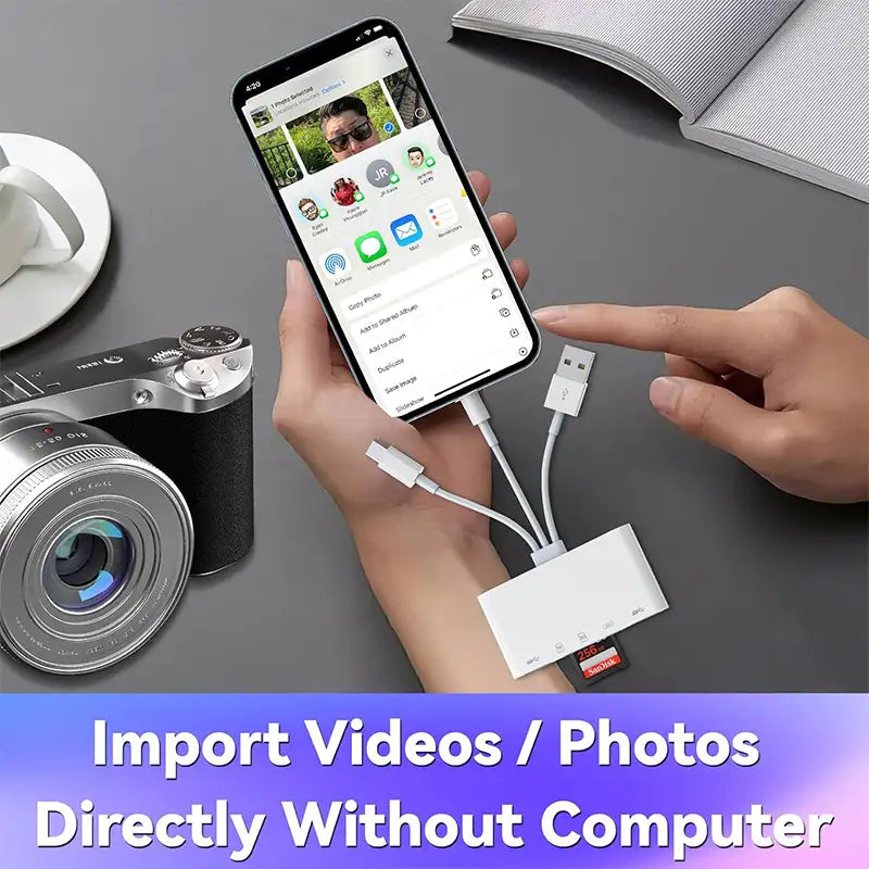 multi device card reader charging functionality